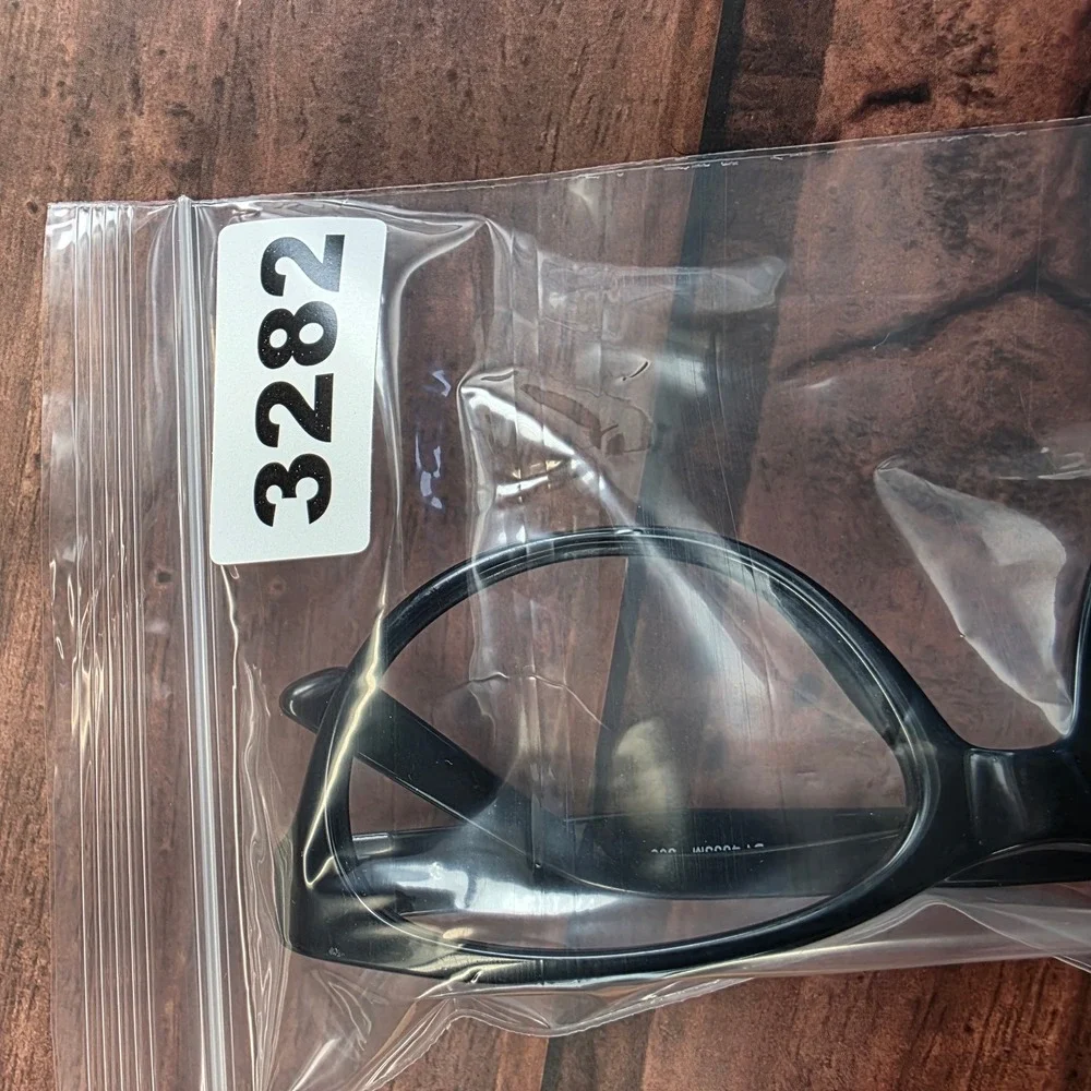 DKNY DY 4655M 3001 Black Cat Eye Eyeglasses Frames Womens 53-16-140 Silver Heart